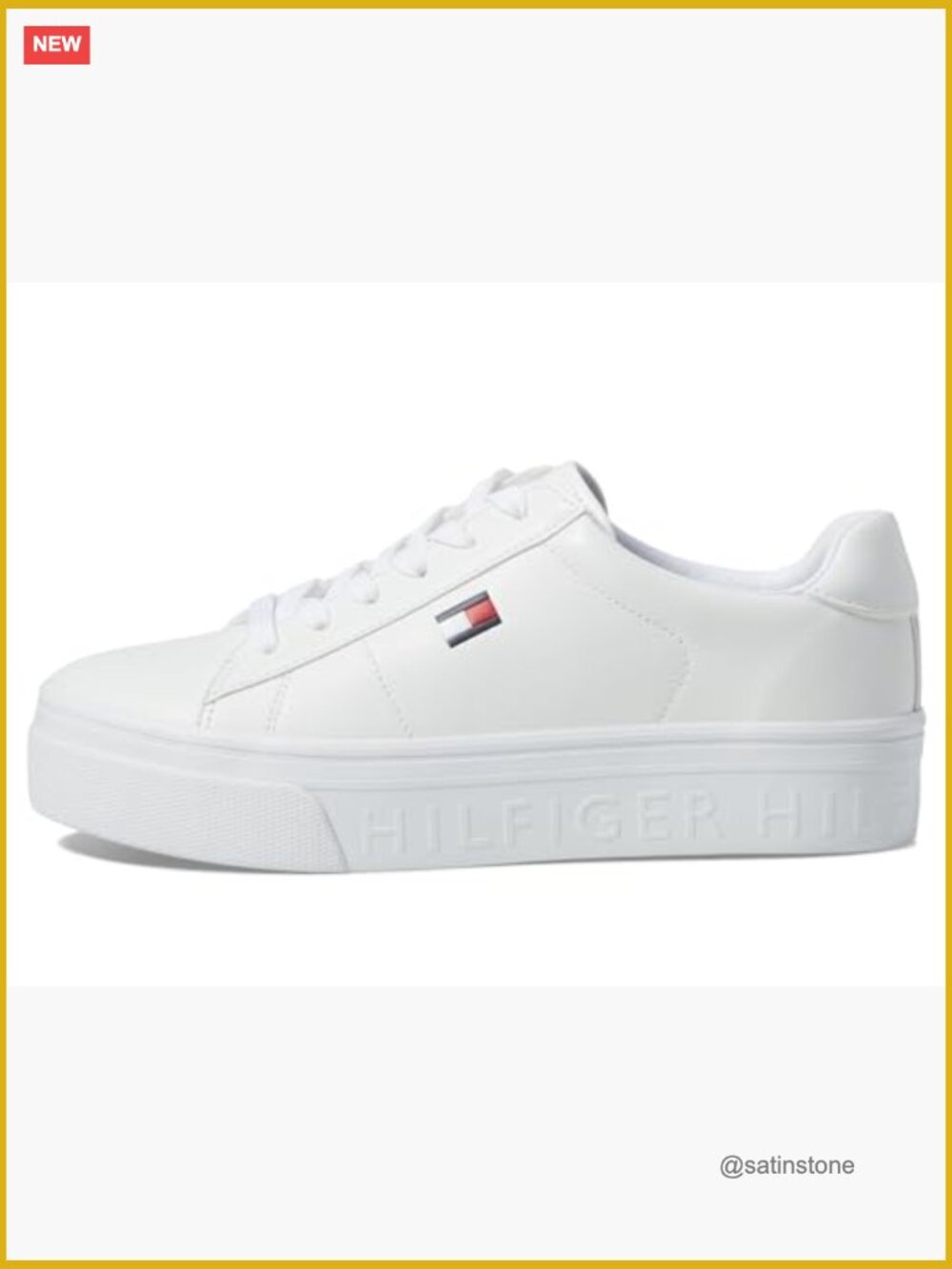 Faux Leather Lace-Up Fashion Sneakers - Picture 4 of 6